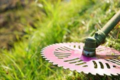 一戸建て 一軒家 お庭の草刈り作業